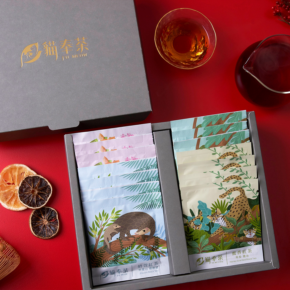 杉林溪高山散茶綜合禮盒是送給愛喝高山茶長輩熱銷NO.1的三角禮盒
